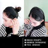 Daiiibabyyy  Korean New Vintage Lace Flower Hair Hoop Sweet Headband Temperament Wide Side Hairbands Girls Women Hollow Non Slip Headwear