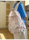 Daiiibabyyy  Fashion Kawaii Y2k Backpack Preppy Cute Star Print Girls Schoolbags High-capacity Outdoor Travel Backpacks for Women Students