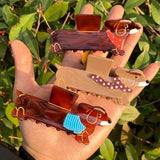 Daiiibabyyy  Scarf Birthday Hat Decoration Cartoon Dachshund Claw Clip For Women Brown Color Series Acrylic Original Design Hairpin
