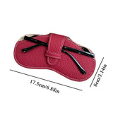 DAIIIBABYYY  -  Portable Glasses Case Soft Leather Sunglasses Pouch Fashion Glasses Bag Eyewear Organizer Pouch Travel Sunglasses Box