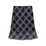 DAIIIBABYYY  -  Summer New Polka Dot Butterfly Knot Color Block A- Line Midi Skirt Fish Tail Short Skirt Women's Hot Girl Half-length Skirt