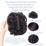 DAIIIBABYYY  -  Synthetic Women's Wig - Scrunchie-style Lazy Flower Bud Bun, Fashionable, Natural and Fluffy Wig Hairpiece.