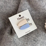 Daiiibabyyy  Milk blue pair clip Korean version broken hair bangs clip girl macaron edge clip duck bill hairpin sweet hair accessories new