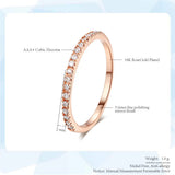 Daiiibabyyy  Tiny Delicate Micro Pave Zircon Rings For Women Trendy Chic Crystal Daily Dating Women's Stackable Ring Fashion Jewelry R133