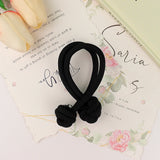 Daiiibabyyy  High Ponytail Rubber Bands Hair Band Elastic Head Rope For Women Korean Scrunchies Hair Tie Knotted Hair Ropes Hair Accessories