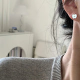 Daiiibabyyy  Cute Star Apple Stud Earrings for Women Exquisite Sweet 3D Fruit Ear Studs Casual Vintage Versatile Jewelry Gift Pour Femme New