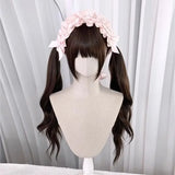 Daiiibabyyy  Sweet Lolita Long Curl Fake Hair Wig Jk Simulation Human Hair Wig Cosplay Fake Hair Extension Chinese Brand Hair Accessories