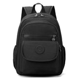 Daiiibabyyy  Ladies' lightweight, large capacity stylish black commuter travel backpack with adjustable shoulder straps, school and leisure b