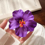 DAIIIBABYYY  -  2/4/6 pcs Hawaiian Flower Hair Clips for Women Artificial Floral Hibiscus Lily Barrettes Hairpin Accessories Vacation Beach Gift