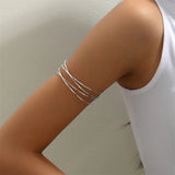 DAIIIBABYYY  -  Multilayer Gold Color Cuff Bracelet For Women Punk Style Metal Bracelet Minist Design Ins Daily Wear Party Jewelry