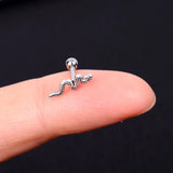 DAIIIBABYYY  -  1Pc Stainless Steel Star Moon Mini Earrings for Women Jewelry  Fashion Heart Butterfly Piercing Stud Earrings for Mother Day