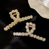 Daiiibabyyy Hair Clip For Women Simple Metal Hollow Out flowers Hair Claw Elegant Bath Crab Clip Fashion Girl Headwear ACCESSORI FOR GIRL