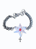 DAIIIBABYYY  -   New Thorn Lily Necklace Neo-Gothic Style For Women Copper Alloy Jewelry Party Gifts