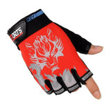Daiiibabyyy Half Finger Weight Lifting Gloves Adjustable Summer Breathable Running Riding Fitness Cycling Gloves for Men Women
