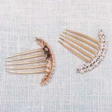 DAIIIBABYYY  -  5 Teeth Hair Side Combs Pearl Crystal Hairpin Comb Wedding Bridal Rhinestone Pearl Crystal Hair Comb Claw Hairpin Hair Accessory