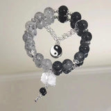 DAIIIBABYYY  -  New Fashion Y2K Sweet Cherry Blossom Bracelet For Women Exquisite Elegant Flower Crystal Beaded Bracelet Girl Party Jewelry Gift