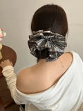 Daiiibabyyy  Korean version of premium striped hair band 4-layer striped large intestine ring hairrope headrope ball head hairaccessories