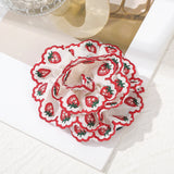 Daiiibabyyy  Pleated Flower Hair Ropes Women Summer Sweet Hair Rubber Bands Fashion Scrunchies Ladies Beach Styling Photo Hair Accessories