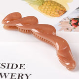 DAIIIBABYYY  -  Korean Simple Banana Clip High Ponytail Claw Clip Ponytail Holder Women Girls Barrettes Headwear Hair Accessories Braiding Tools