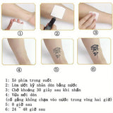 Daiiibabyyy  1 Sheet Temporary Tattoo Stickers Waterproof 15 Days Tattoo Armband Bracelet Fake Tattoo