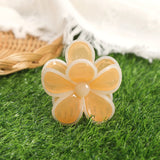 Daiiibabyyy  Flower Bohemia Hair Claw Women Simple Ponytail Korean Hairpin Hair Crabs Headwear Fashion Summer Beach Hawaii Hair Accessories