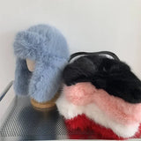Daiiibabyyy  Faux fur Bomber Hats Outdoor Ski Winter Hat with ear flaps Women Trendy Thick Earmuffs  Ear Protection Warm Hat Pilot Cap