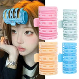 DAIIIBABYYY  -  Random Color Self-adhesive Bangs Curlers Lazy Spiral HairClips Roll Curler Plastic No Heat Air DIY Hair Curling Styling Tools