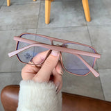 DAIIIBABYYY  -  Fashion Square Double Bridges TR90 Women Glasses Frame Clear Anti-Blu-Ray Eyewear Retro Men Optical Frame Computer Goggles