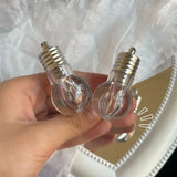 Daiiibabyyy  New Funny Light Bulb Hairpin Female Luminous Duckbill Hair Clip Dancing Party Led Headwear Glowing Light Bulb Hair Accessories