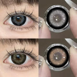 Daiiibabyyy  Contact Lenses Cosmetic Brown Gray Softlens Kawaii Contacts for Eye Beauty Makeup