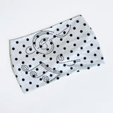 Daiiibabyyy  Ladies Polka Dot Hot Diamond Hairband Fashion Retro Wide Side Elastic Bandana Punk Hip Hop Performance Queue Dating Headwear