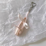 DAIIIBABYYY  -  Elegant Ballet Shoes Keychain Alloy Key Holder Unique Keyring Bag Pendant Fashion Accessory for Women and Girls