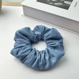 DAIIIBABYYY  -  Large Denim Double layered Hair Scrunchies With Lace for Girls and Women Elastic  Hair Bands Nordic Style Hair Accessories