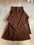 DAIIIBABYYY  -  Vintage Two Piece Set Skirt Soft Sweater Casual Women Knitted V Neck Pullover High Waist Skirt Fashion Winter Warm New Clothing