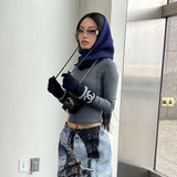 Daiiibabyyy New Women's Hooded Scarf Pullover Hat Solid Color Knit Pullover Drawstring Balaclava Winter Warm Hat Beanie 6 Colors