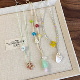 DAIIIBABYYY  -  Summer Colorful Beaded Mushroom Starfish Flower Necklace