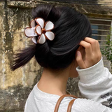 Daiiibabyyy  Women Flower Ponytail Hairpin Hair Claw Girls Party Ponytail Temperament Hair Accessories Hair Crab Headwear Korean Hairpin