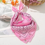 Daiiibabyyy  Fashion Printing Hair Scarf Headabnds Women Bohemia Retro Hair Scarf Headwear Hair Accessories Square Scarf Bandana