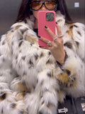 DAIIIBABYYY  -  2024 Autumn Winter Women Casual Faux Fur Jackets Fashion Streetwear Oversized Turn Down Collar Elegant Thick Warm Coats