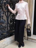 Daiiibabyyy  Korean Bandage Blouse Women's Clothing Fashion Slim Fit Office Lady Shirts Blusas Mujer De Moda Long Sleeve Tunic Blouses