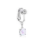 DAIIIBABYYY  -  1PC Fake Belly Button Ring Fake Belly Piercing Crown Clip On Umbilical Non Navel Fake Pircing Butterfly Cartilage Earring Clip