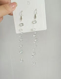 Daiiibabyyy  Niche Dewdrop Series Long Tassel Earrings Handmade Epoxy Resin Water Drop Earrings Fashion Jewelry Women Personalized Gifts