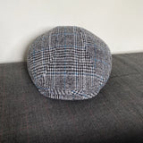 Daiiibabyyy  Grey Plaid Newsboy Hat Wool Womens Mens Ivy Cap Cabbie Driver Hat Autumn Winter Flat Hats Vintage Gatsby Beret 43