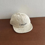 DAIIIBABYY  -  2024 Japanese Retro Short-brimmed Baseball Caps for Men Fashion Letter Embroidery Soft Top Niche Harajuku Style Women's Hats