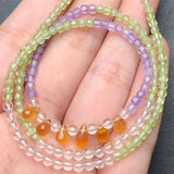 DAIIIBABYYY  -  2.5MM Natural Crystal Quartz Necklace Princess Chain Charms Handmade Fortune Energy Mineral Woman Jewelry Holiday Gift 1PCS