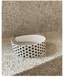 Daiiibabyyy  French Polka Dot Daily Acetate Wide Headband Black White Minimalist Fashion Y2K Ins Niche Sweet Cute Women Hair Accessories