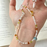 Daiiibabyyy  Vintage Bohemian Style Woven Rice Beads Beaded Necklace Women's Fashion Simple Design Holiday Party Accessories Gift