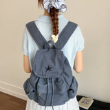 Daiiibabyyy  Students Travel Mochilas Mujer High Capacity Mochila New Canvas Bag Korean INS Backpack Lightweight Bags for Woman
