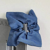DAIIIBABYYY  -  Large Scrunchie for Hair Hairties Elastic Rubberbands for Girls Bun Hairstyle Scrunchie Denim Headwear Hair Accessories