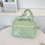 Daiiibabyyy  Ladies' Shoulder Bags Simple Solid Color Versatile Japanese Anime Kpop Tote Bag Large Capacity Luxury Brand New Handbag For Girl